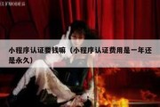 小程序认证要钱嘛（小程序认证费用是一年还是永久）