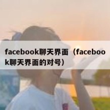 facebook聊天界面（facebook聊天界面的对号）