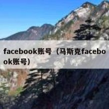 facebook账号（马斯克facebook账号）