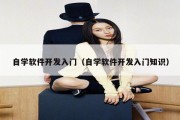 自学软件开发入门（自学软件开发入门知识）