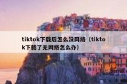 tiktok下载后怎么没网络（tiktok下载了无网络怎么办）