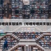 哔哩哔哩网页版插件（哔哩哔哩网页版插件怎么用）