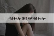 打造个人ip（抖音如何打造个人ip）