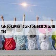 tiktok副业（tiktok副业怎么赚钱）