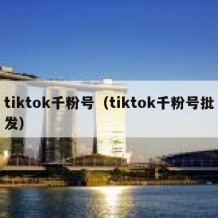 tiktok千粉号（tiktok千粉号批发）