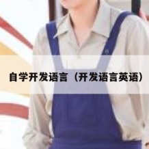 自学开发语言（开发语言英语）