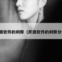开源软件的利弊（开源软件的利弊分析）