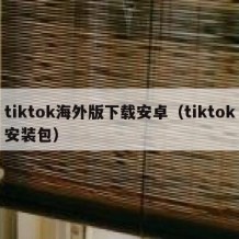 tiktok海外版下载安卓（tiktok安装包）