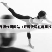 开源代码网站（开源代码在哪里找）
