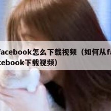 facebook怎么下载视频（如何从facebook下载视频）