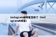 instagram被明星互粉了（instagram的明星）