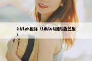 tiktok国际（tiktok国际版色板）