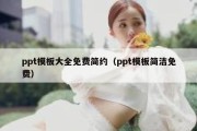 ppt模板大全免费简约（ppt模板简洁免费）