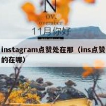 instagram点赞处在那（ins点赞的在哪）