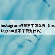 instagram点赞不了怎么办（instagram点不了赞为什么）