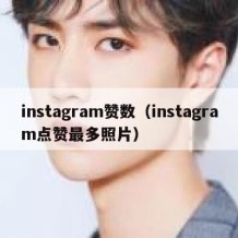 instagram赞数（instagram点赞最多照片）