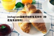 instagram面膜手绘粉兔耳特效（粉色兔耳朵特效）