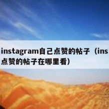 instagram自己点赞的帖子（ins点赞的帖子在哪里看）