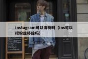 instagram可以清粉吗（ins可以把粉丝移除吗）