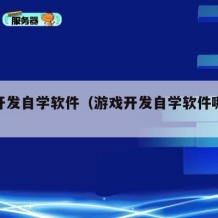 游戏开发自学软件（游戏开发自学软件哪个好）