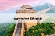 包含windows系统的词条