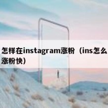 怎样在instagram涨粉（ins怎么涨粉快）