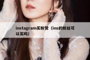 instagram买粉赞（ins的粉丝可以买吗）