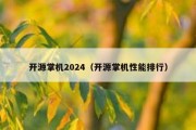 开源掌机2024（开源掌机性能排行）