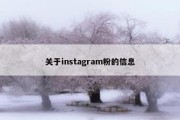 关于instagram粉的信息