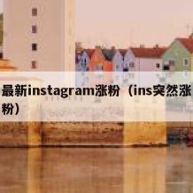 最新instagram涨粉（ins突然涨粉）