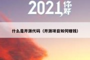 什么是开源代码（开源项目如何赚钱）