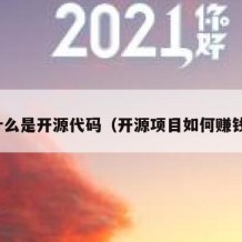 什么是开源代码（开源项目如何赚钱）