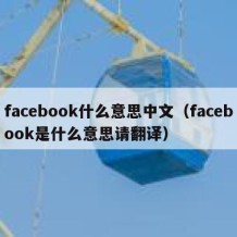 facebook什么意思中文（facebook是什么意思请翻译）