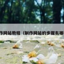 制作网站教程（制作网站的步骤有哪些）