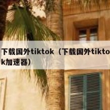 下载国外tiktok（下载国外tiktok加速器）