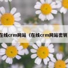 在线crm网站（在线crm网站密钥）