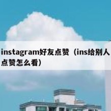 instagram好友点赞（ins给别人点赞怎么看）