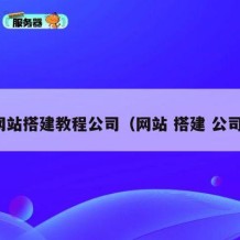 网站搭建教程公司（网站 搭建 公司）