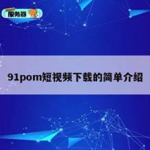 91pom短视频下载的简单介绍