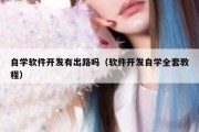 自学软件开发有出路吗（软件开发自学全套教程）
