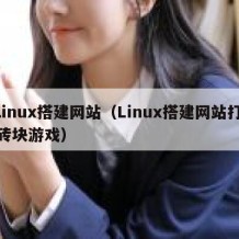 linux搭建网站（Linux搭建网站打砖块游戏）