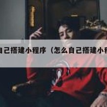 怎么自己搭建小程序（怎么自己搭建小程序游戏）