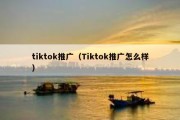 tiktok推广（Tiktok推广怎么样）