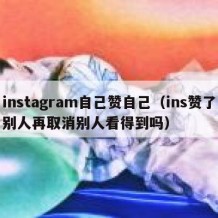 instagram自己赞自己（ins赞了别人再取消别人看得到吗）