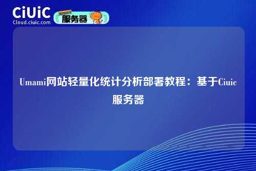 Umami网站轻量化统计分析部署教程：基于Ciuic服务器