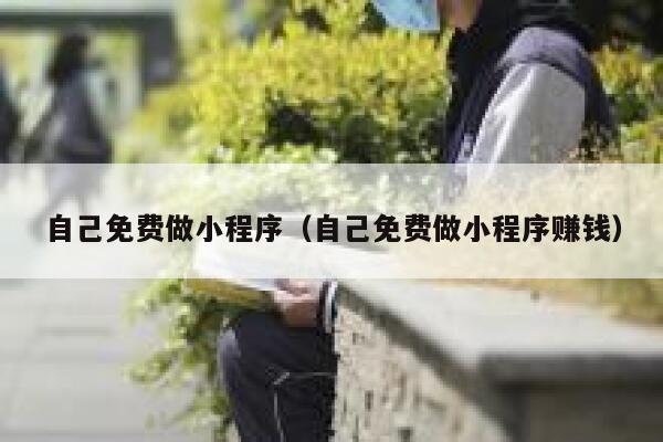 自己免费做小程序（自己免费做小程序赚钱） 第1张