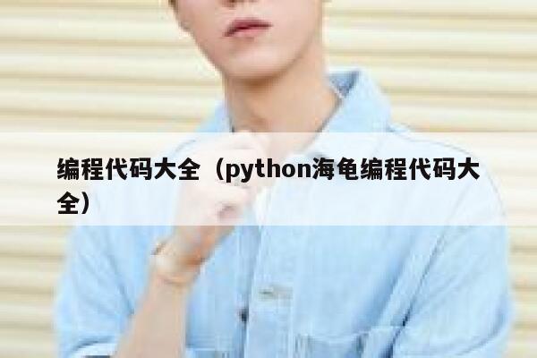 编程代码大全（python海龟编程代码大全） 第1张