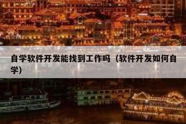 自学软件开发能找到工作吗（软件开发如何自学） 第1张