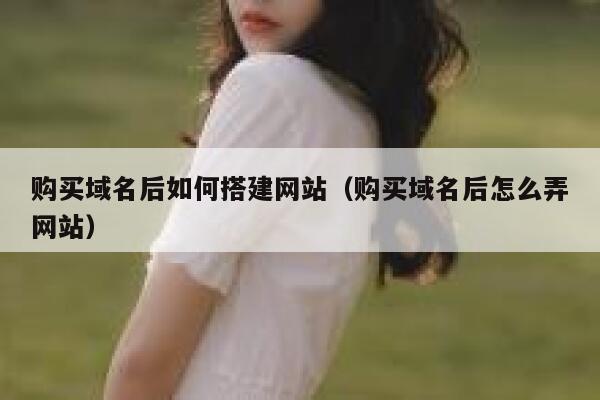 购买域名后如何搭建网站（购买域名后怎么弄网站） 第1张