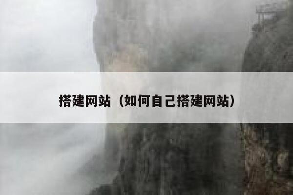 搭建网站（如何自己搭建网站） 第1张